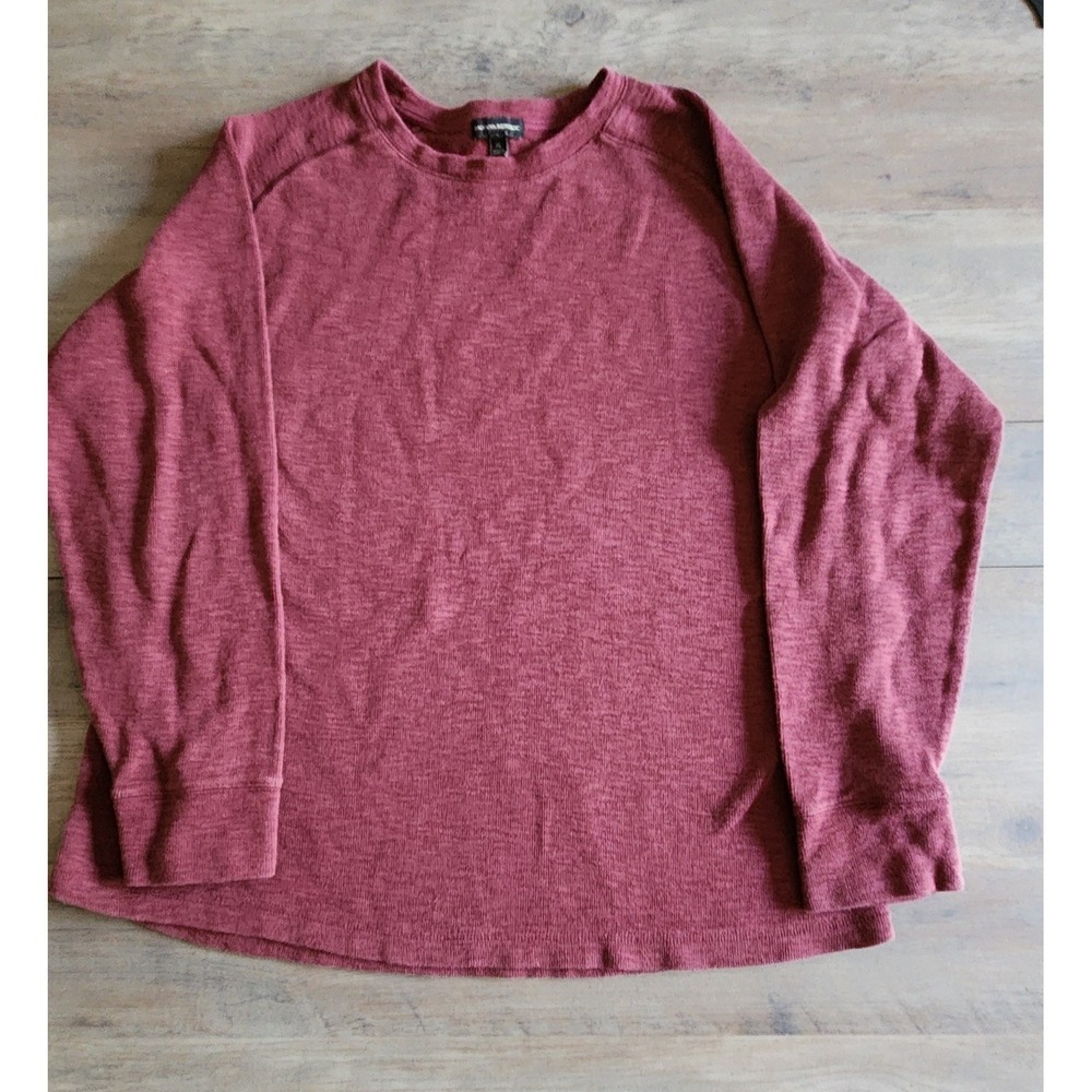 Banana Republic Men's Burgandy Maroon Long Sleeve Pullover Long Sleeve Shirt XL